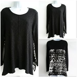 Max Jeans Long sleeve Tunic Top